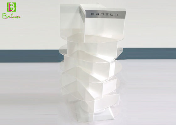 Porcellana La posizione acrilica girante visualizza 6 strati, scaffali di esposizione cosmetici acrilici di POP fornitore