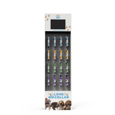 Su ordinazione del cartone banco di mostra i prodotti dell'animale domestico di Peg Hook Display Rack For