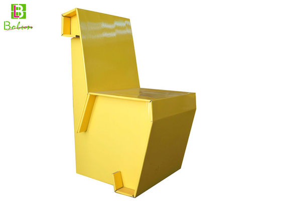 Porcellana Laminazione pieghevole di rivestimento della mobilia del cartone della sedia gialla di Eco fornitore