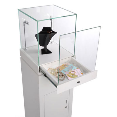 qualità  Wooden Point Of Purchase Pop Display Necklace Jewelry Display Stand With Lock Fabbrica
