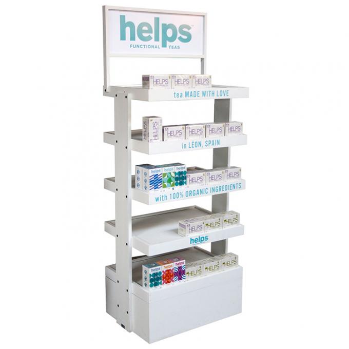 Supermercato Rack di vetro per la pulizia del viso Prodotto per la cura della pelle 6