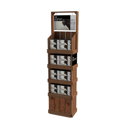 Scaffale pragmatico su misura del vino dello scaffale di esposizione del metallo del banco di mostra di stile del Autolift per la bevanda alcolica