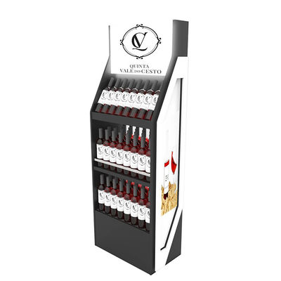 Banco di mostra di vetro di vino del banco di mostra dell'alcool della vendita al dettaglio di Floorstanding per i cocktail