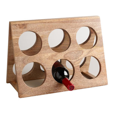 Scaffale di esposizione di legno su misura del vino di stile unico del banco di mostra del vino Antivari splendido per i pub