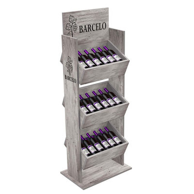 Organizzatore di legno Cocktail Display Rack della bottiglia di whiskey del banco di mostra del vino per Antivari
