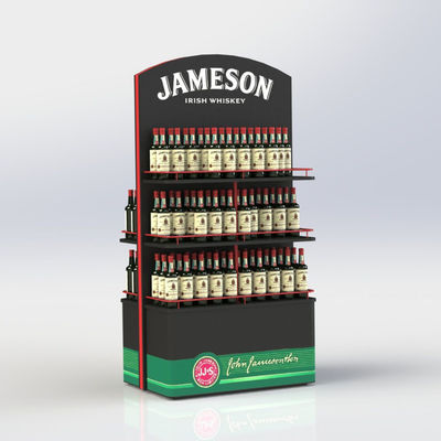 Organizzatore di legno Cocktail Display Rack della bottiglia di whiskey del banco di mostra del vino per Antivari