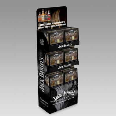 Scaffale di esposizione della birra di Juice Wine Display Stand Wooden 5 strati
