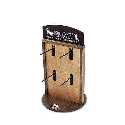 Animale domestico di legno di legno Toy Display Stand With Hooks del banco di mostra del piano d'appoggio