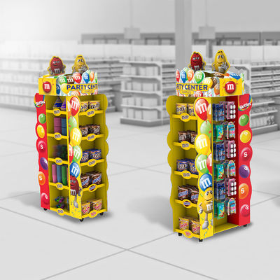 I punti di vendita su misura visualizza lo scaffale di esposizione di Candy con i vassoi regolabili