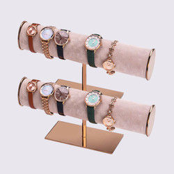 Punto dell'orologio del supporto dei gioielli del braccialetto del negozio di lusso T Antivari dell'esposizione di schiocco dell'acquisto