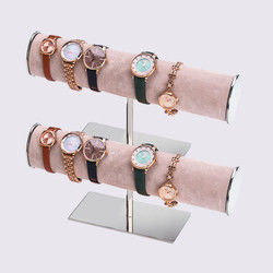 Punto dell'orologio del supporto dei gioielli del braccialetto del negozio di lusso T Antivari dell'esposizione di schiocco dell'acquisto