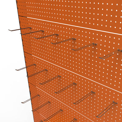 Le gondole dell'esposizione di posizione di schiocco del supermercato foggiano il logo su misura strumento del metallo dello scaffale di esposizione