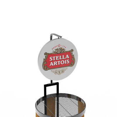 Grandi supermercati commerciali Rack per display a strato di filo metallico personalizzato per la birra