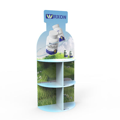 PVC da pavimento a pavimento Display Rack Store Display Stand per alcol e prodotti sanitari