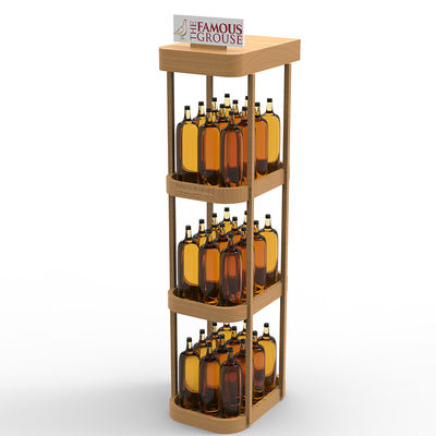 Ripiano per il vino in legno a tre strati