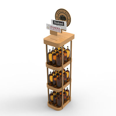 Ripiano per il vino in legno a tre strati