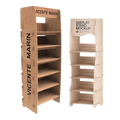 Display rack elettronici personalizzabili Ripiani in compensato per supermercati commerciali