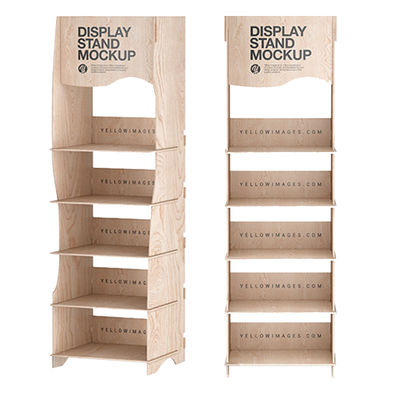Display rack elettronici personalizzabili Ripiani in compensato per supermercati commerciali