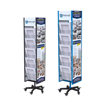 Bevis Polish Customisable Floor Standing Metal Ceramic Tiles Display Racks For Supermarket Prodotto